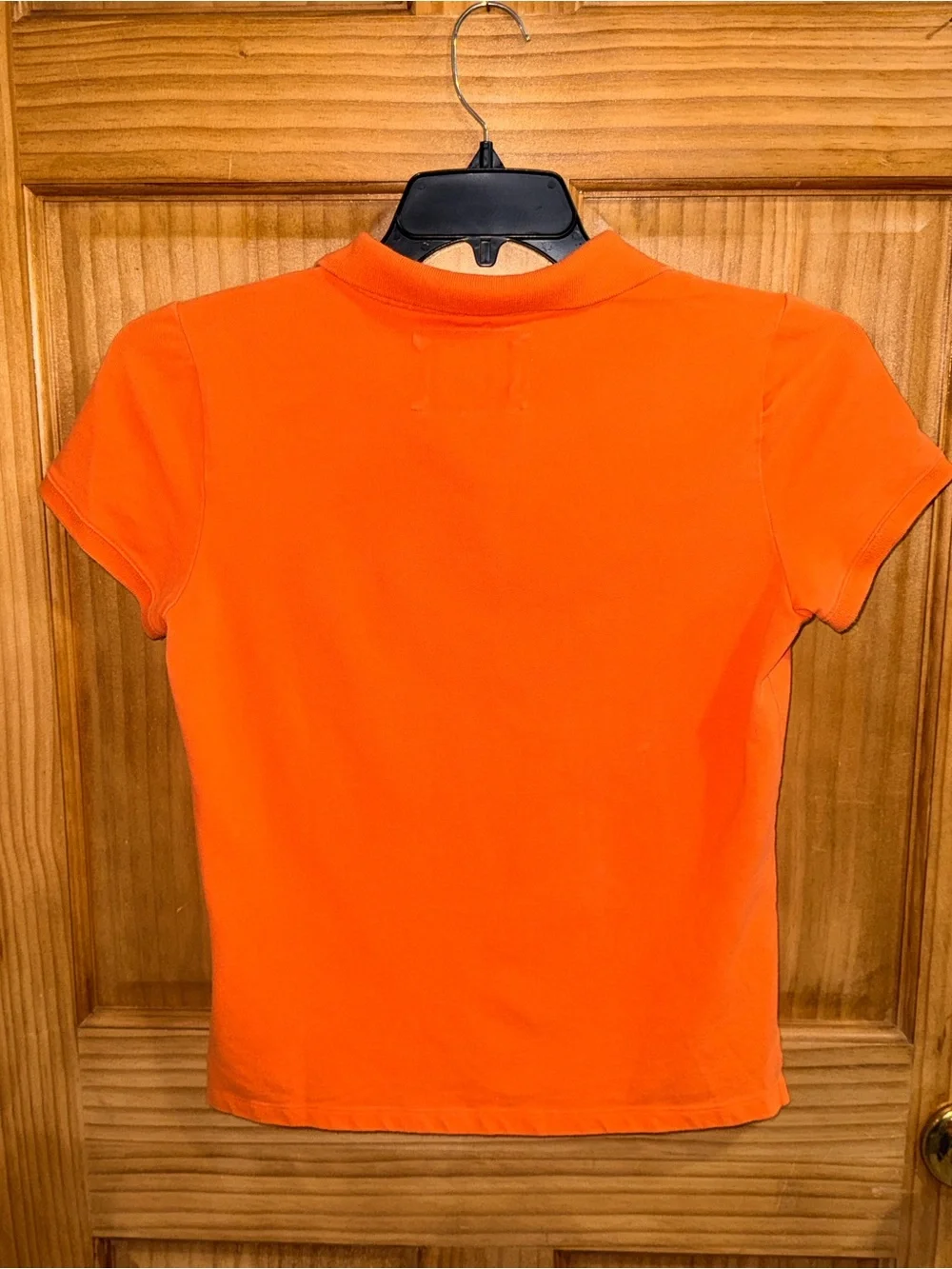 Aeropostale Orange and White Stretch Button-Down Polo Shirt -XL-EC - Picture 6 of 11